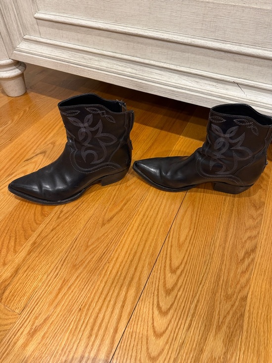 Frye Shoes - Frye Black Leather Western  Boots